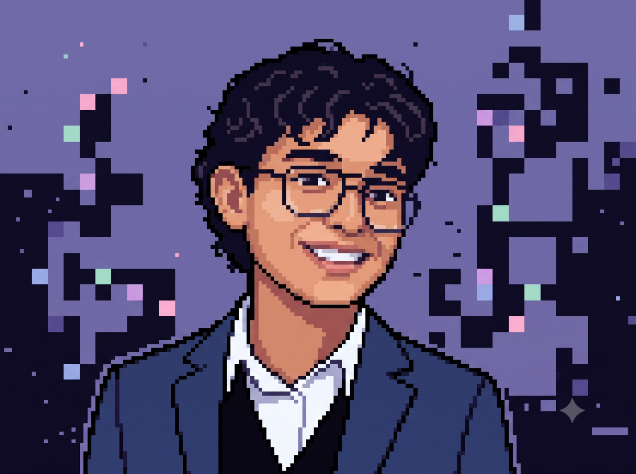 Retrato pixel art de Alejandro Padilla